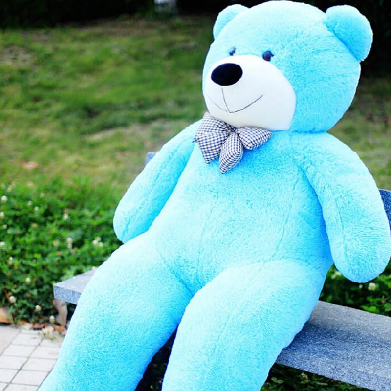 熙幼伊 毛绒玩具 公仔大号蓝色泰迪熊 可爱布娃娃大熊 礼物系列 睁眼
