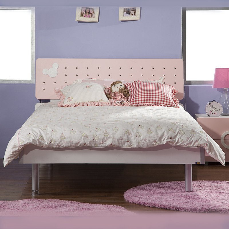 儿童单人床 男孩女孩排骨架床 儿童家具 小熊泡泡床 多喜爱床【价格