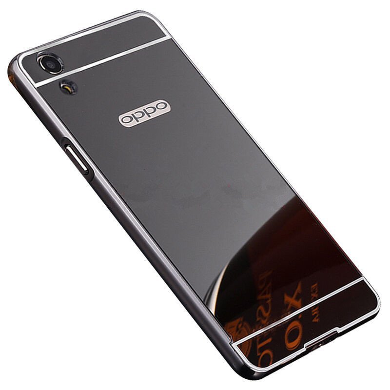 wonri oppo r9手机壳oppo r9m手机套r9t保护套r9tm保护壳镜面金属边框