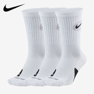 NIKE耐克袜子男袜2021夏季新款三双装运动袜舒适休闲袜DA2123-100