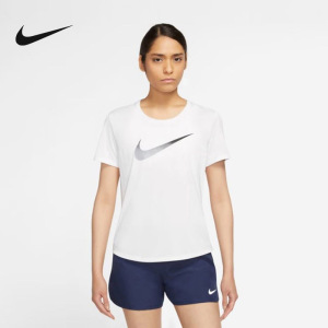 Nike耐克女士T恤夏新百搭休闲短袖针织衫运动透气DX1026-100