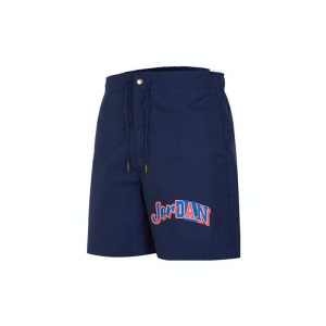 Jordan 字母Logo图案印花篮球运动休闲短裤 男款 深蓝色 FQ0361-410