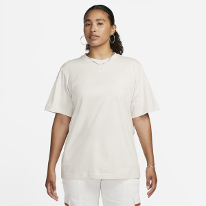 Nike Sportswear 纯色宽松运动短袖T恤 女款 白色 FD4150-104