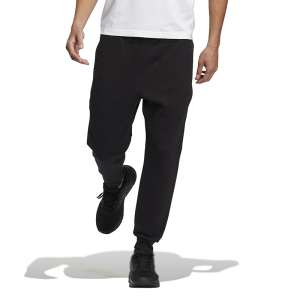 adidas Mh Reg Knpnt 品牌Logo印花拉链口袋细节束脚运动裤 男款 黑色 HN8989