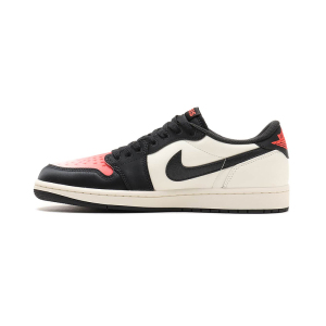 耐克(NIKE) Air Jordan 1 Low AJ1 黑米红 复古运动篮球休闲鞋 HF8828-100