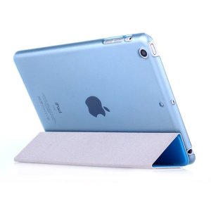 魅爱琳 ipadair保护套 蚕丝纹皮套 air1保护壳 ipad5保护套 苹果平板电脑外壳 翻盖支架 磨砂半透简约轻薄