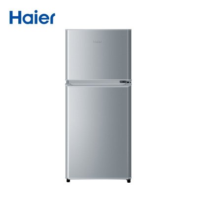 海尔(Haier)118升小型迷你电冰箱租房办公家用超薄节能省电冷藏冷冻二门两门冰箱BCD-118GHTMZ0WV