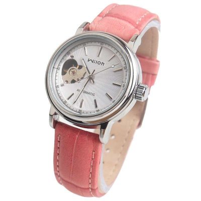 威龙时装表机械手表水钻表女表镂空自动机械表女款时尚2036