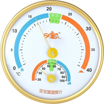 日康 温度湿度计 宝宝温湿度计 婴儿浴室温度计 快速测量 数值精准 RK-3689