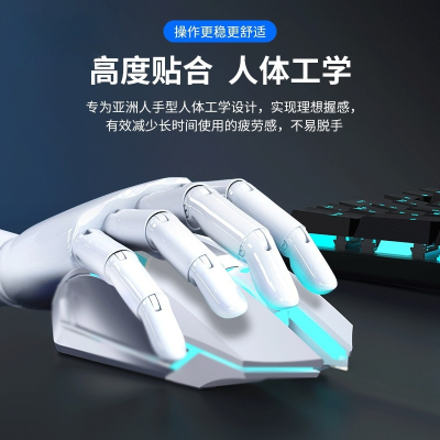 发光游戏鼠标有线电竞办usb电脑家用适用于戴尔男女生笔记本滑鼠
