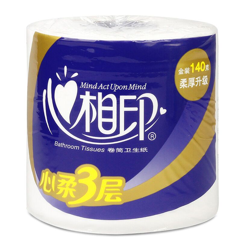 心相印卷纸空芯卫生纸3层140克*10卷bt910