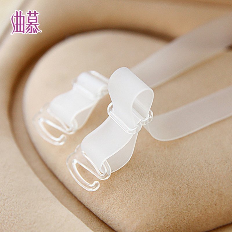 曲慕 舒服防滑硅胶肩带 百搭婚纱礼服隐形透明肩带加宽 白色 肤色可选
