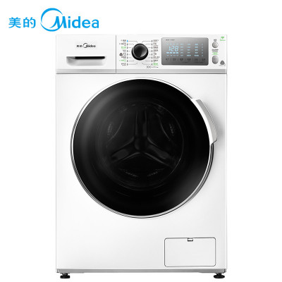 美的(Midea)MD80-11WDX 8公斤洗烘一体机 智能变频滚筒洗衣机 家用 白色