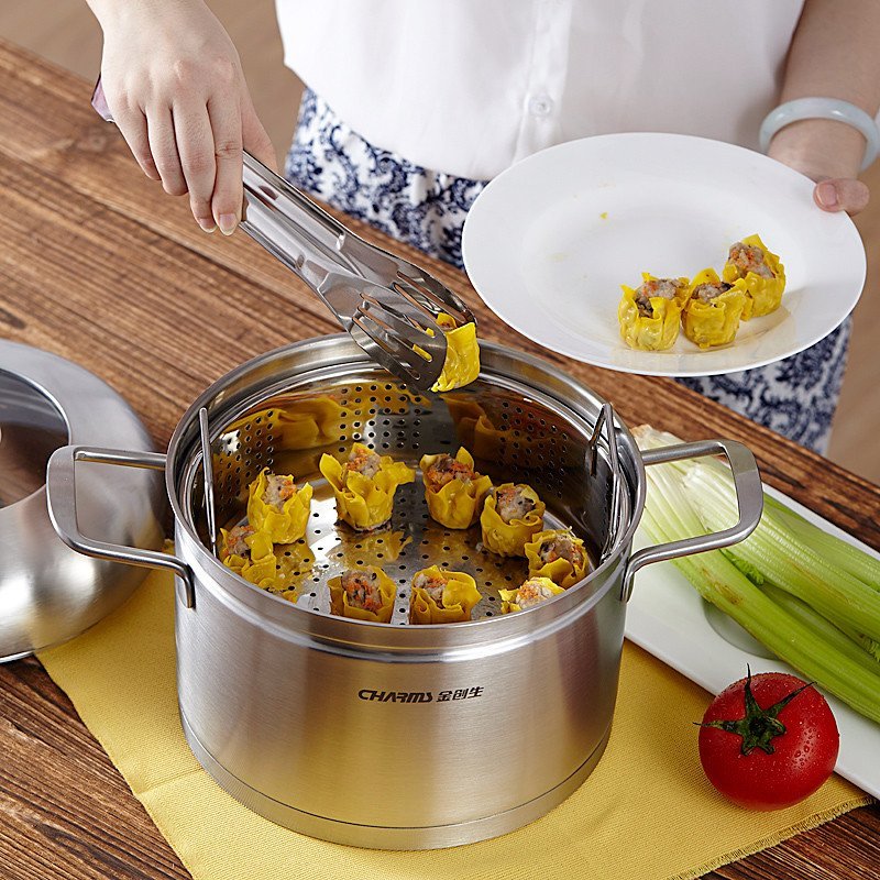 创生套装锅不粘锅无油烟炒锅32cm 奶锅16cm 蒸锅24cm锅组