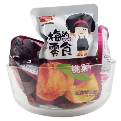 哎哟咪 小梅的零食 500g桃果干 休闲办公零嘴 零食品 凉果小吃果脯蜜