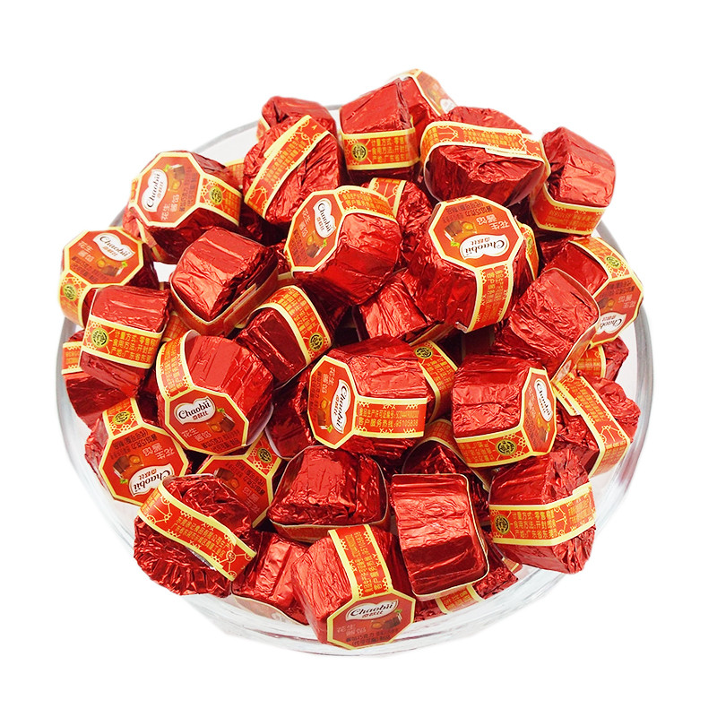 包邮 徐福记 花生味酱馅八角型巧克力 散装称 1500g 新年糖果 零食