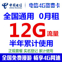 中国电信(CHINA TELECOM)电信全国漫游5G单