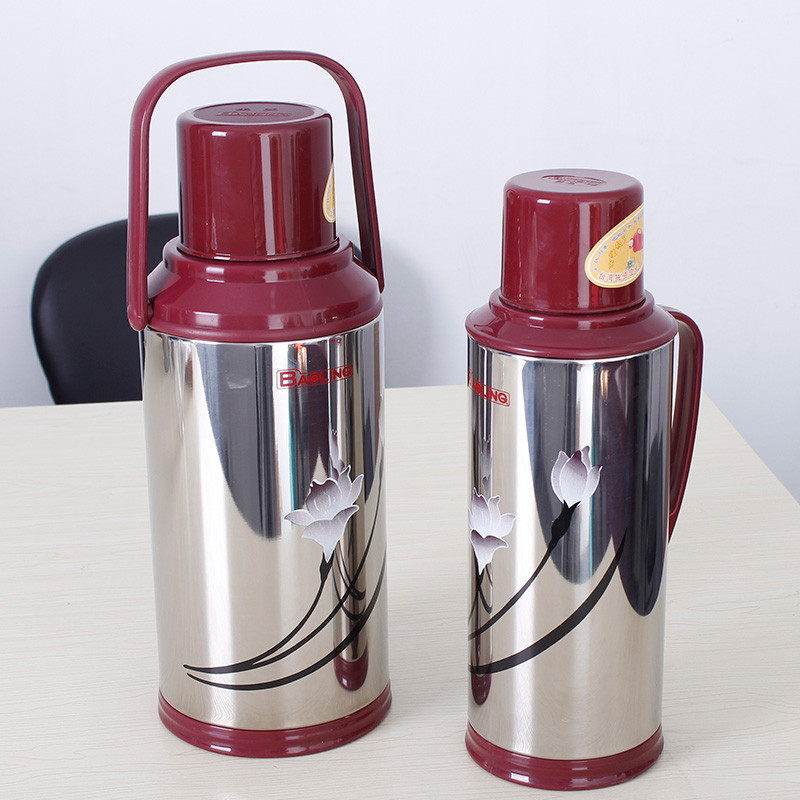 宝菱不锈钢外壳玻璃内胆家用保温瓶热水瓶保温壶暖水壶暖瓶5磅8磅