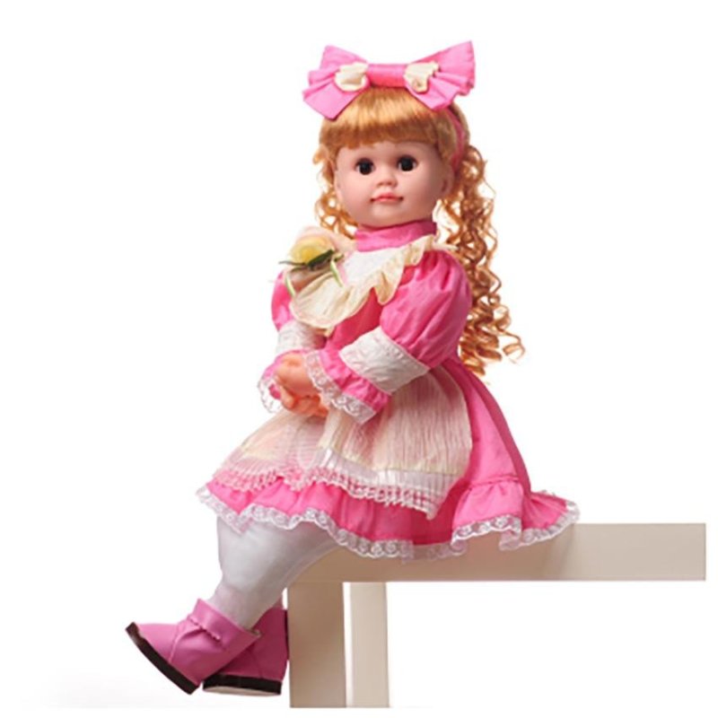 超级逗逗智能洋娃娃眨眼动嘴对话会说话的女孩玩具儿童礼物 24047-9