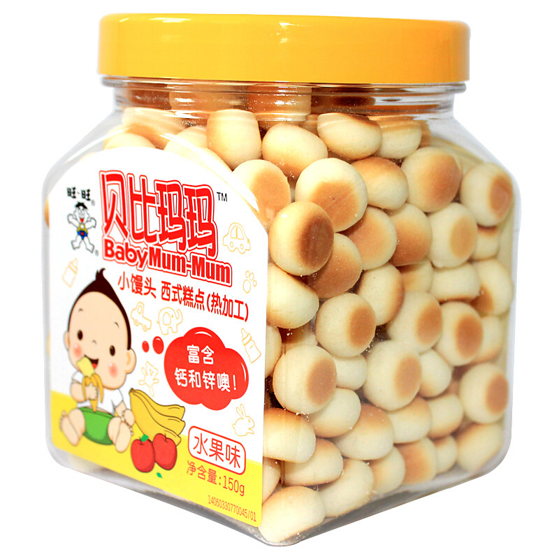 旺旺 贝比玛玛小馒头水果味150g