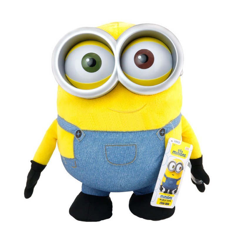 小黄人minions毛绒公仔儿童益智玩具 智能毛绒玩具 横走跳豆