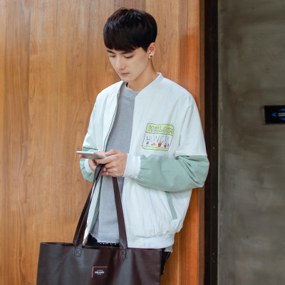 m2monlihe日系小清新 那些年回忆校园风 轻文艺 宽松bf大口袋夹克