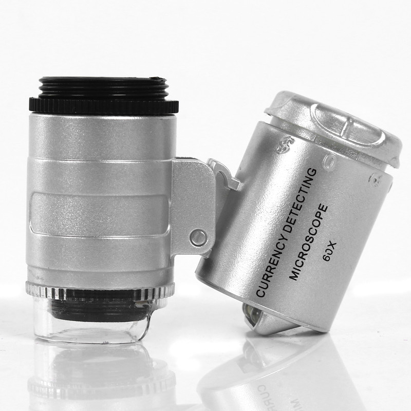 集祥阁 60倍放大镜带双色灯高清鉴定珠宝饰品紫檀玉器星月菩提子佛珠