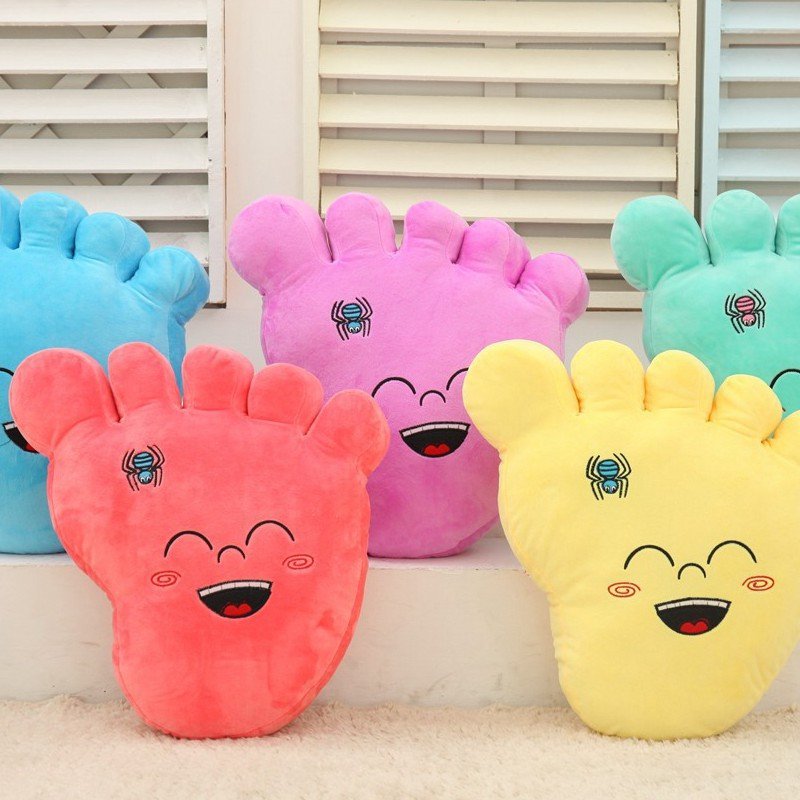 朵啦啦 知足常乐脚丫 毛绒玩具大号布娃娃玩偶 生日礼物 女生 代写