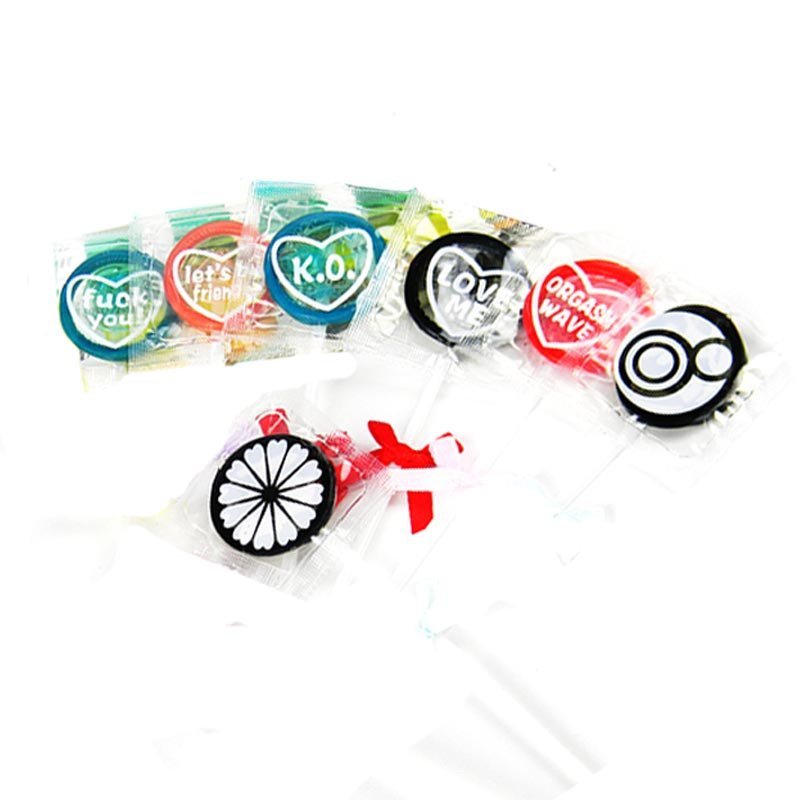 知性创意安全套 橘子棒棒糖1只装避孕套成人情趣性保健用品