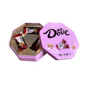 德芙Dove喜糖新款铁盒装德芙丝滑牛奶巧克力6粒10粒16粒婚庆结婚不含礼袋可另外购买