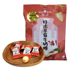 悠哈奶糖UHA牛奶糖特浓牛奶糖袋装300g结婚喜糖零食品