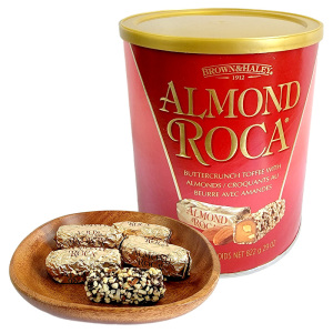 美国进口Almond Roca乐家扁桃仁巧克力糖250g/375g/500g/822g糖果礼盒装罐装零食年货