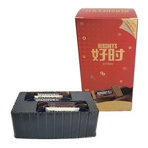 好时牛奶巧克力排块6-12颗红色纸盒装婚庆结婚喜糖满月诞生礼盒装