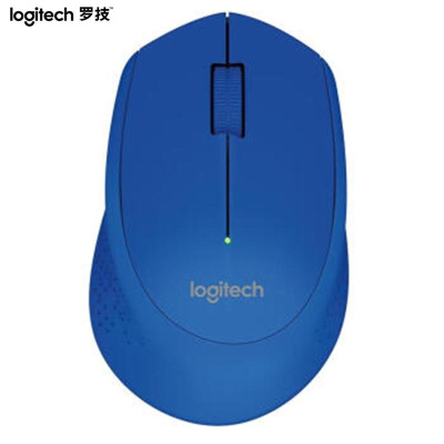 罗技（Logitech）M280无线光电鼠标笔记本电脑苹果台式机办公省电M275升级(蓝色)