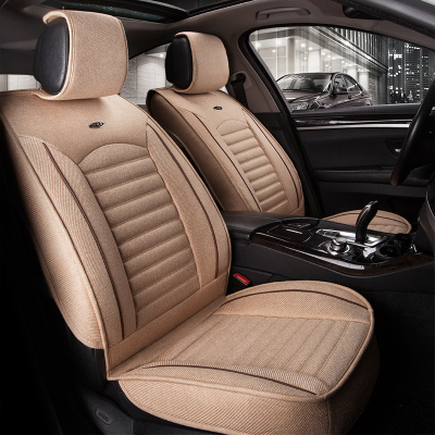 汽车坐垫四季通用亚麻椅套全包座垫福特蒙迪欧翼虎金牛座福睿斯福克斯锐界翼博嘉年华科鲁兹科沃兹迈锐宝XL赛欧3创酷乐风RV