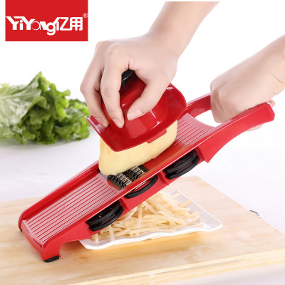 亿用 多功能切菜器擦菜器土豆丝切丝器萝卜丝刨丝器擦丝器护手插菜板