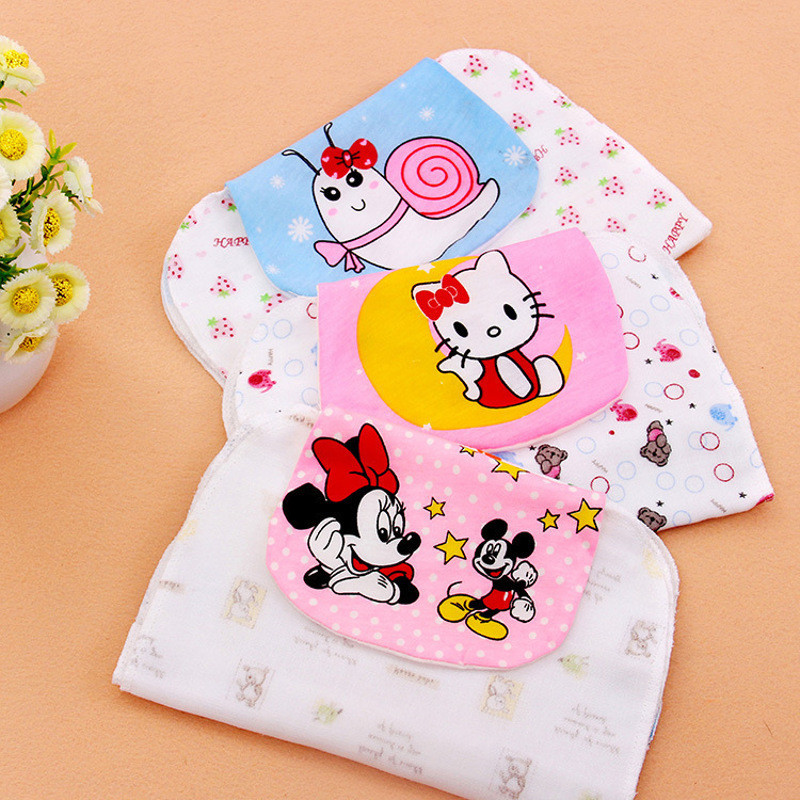 徐健 婴儿汗巾儿童纯棉吸汗垫背巾宝宝隔汗卡通纱布巾