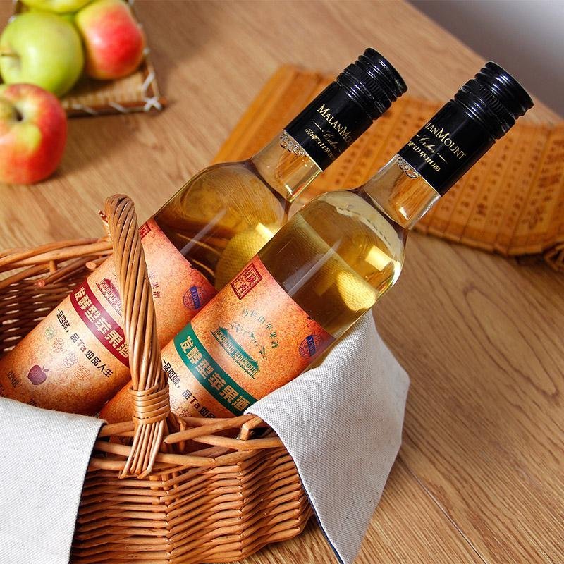 【中华特色馆】旬邑馆 马栏山苹果酒 特产系列375ml 精品干型酒