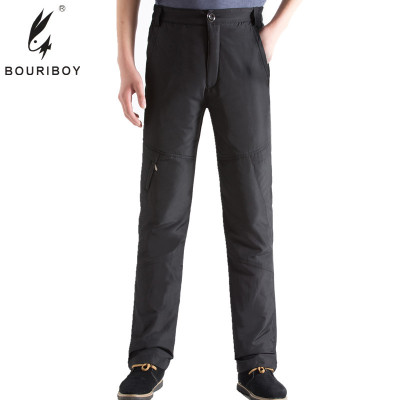 余果贝尔(YoungBell)新款中老年羽绒裤男士外穿加厚高腰户外修身大码爸爸装羽绒棉裤棉裤