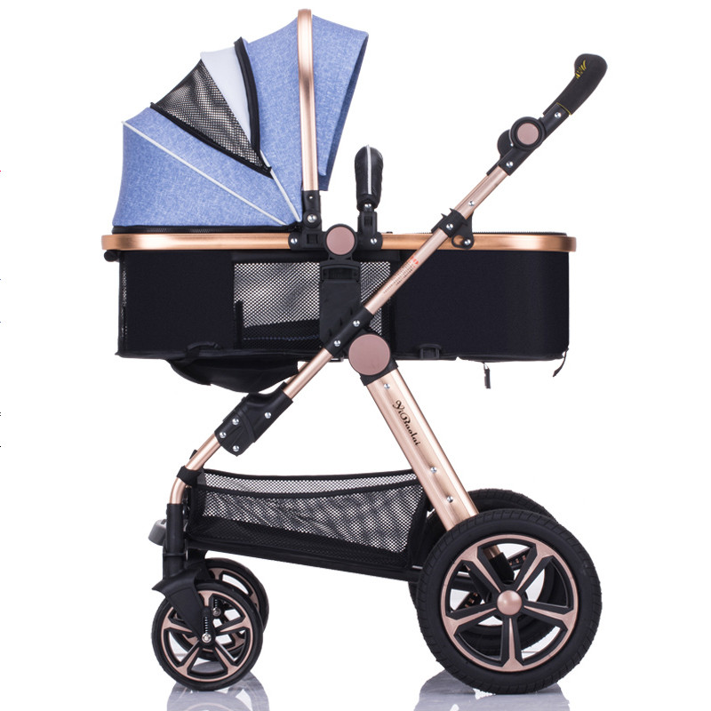 亿宝莱婴儿推车高景观可坐可躺冬夏儿童手推车轻便舒适婴儿车 升级款