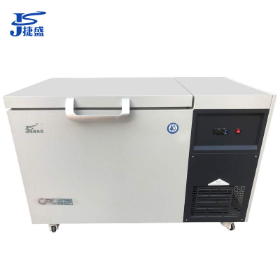 捷盛(JS)DW-86W105 零下-80度105升卧式超低温冷柜实验低温柜汽车零件钢材工业试验深低温保存箱干冰保存冰箱