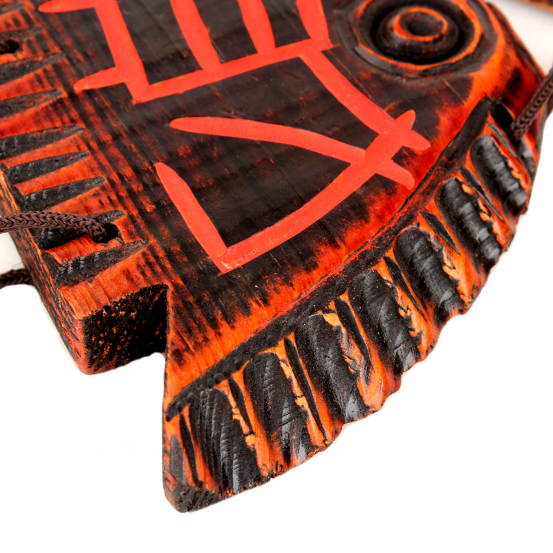 小鱼家居装饰品 桃木鱼挂件铃铛鱼挂饰车内挂件 木鱼工艺品摆设