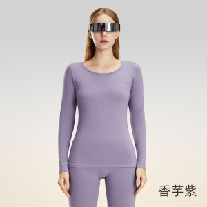 猫人长绒棉保暖内衣女士青少年秋衣秋裤男士套装纯棉打底衫女秋冬