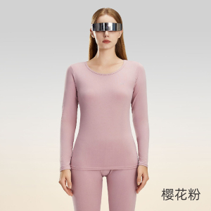 猫人长绒棉保暖内衣女士青少年秋衣秋裤男士套装纯棉打底衫女秋冬