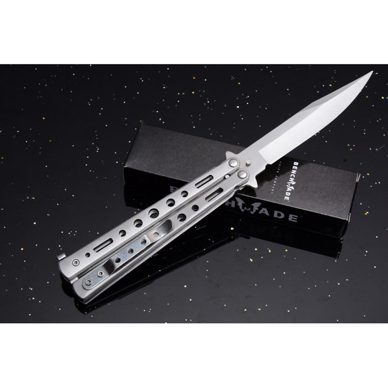 致观 蝴蝶甩刀开刃甩出刀 全钢练习刀 折刀 折叠刀 户外野营刀 防身