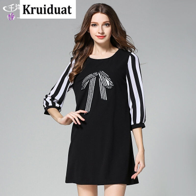 Kruidvat大码女装2017春加肥加大女装女裙WN