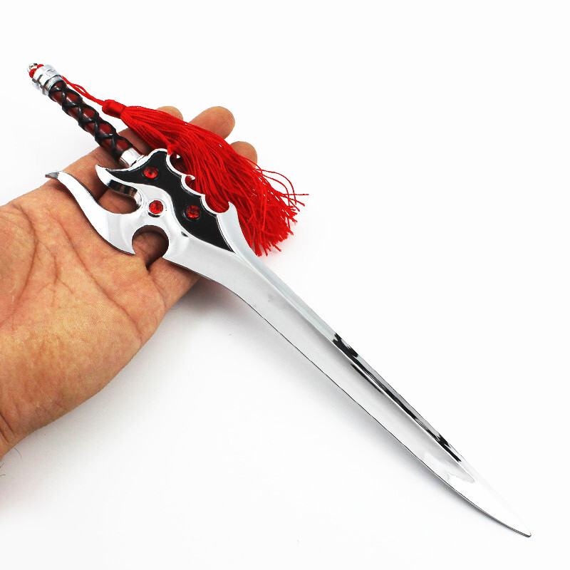 苍天翔龙韩信关羽杨戬武器兵器模型玩具10cm李元芳飞镖三件套精工制