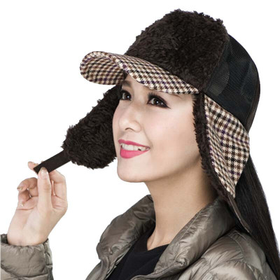 户外冬帽子男雷锋帽护耳帽保暖女帽秋冬帽