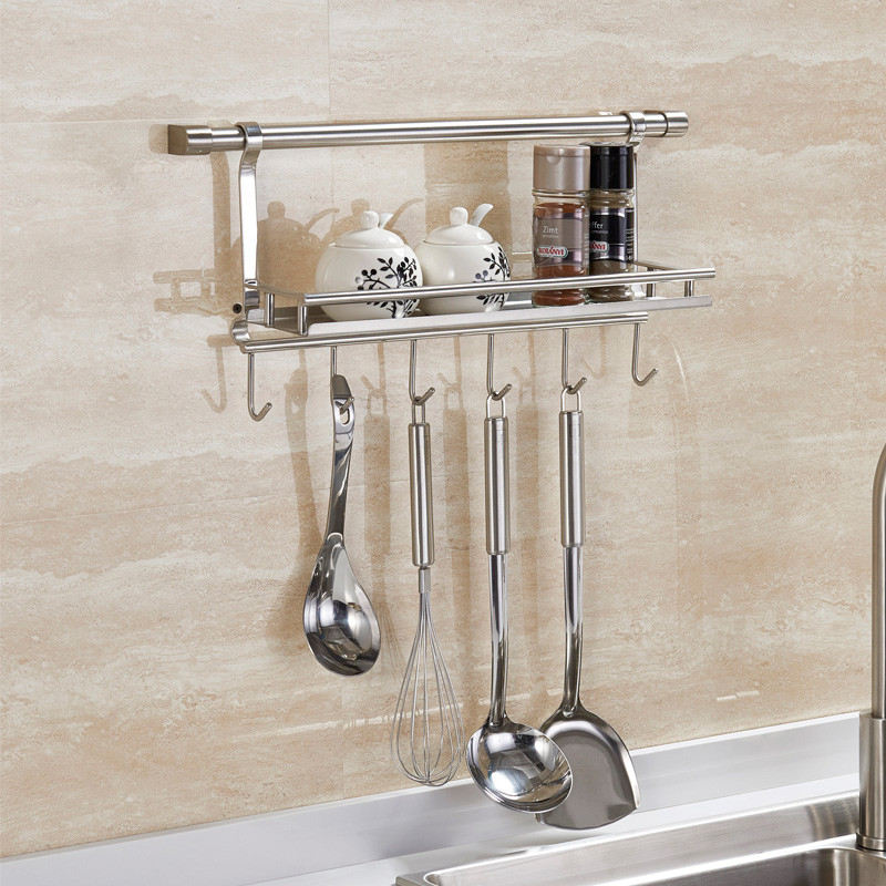 箭牌(arrow) 不锈钢 厨房 挂件 挂架 挂杆 置物 加壁挂 墙上 刀架