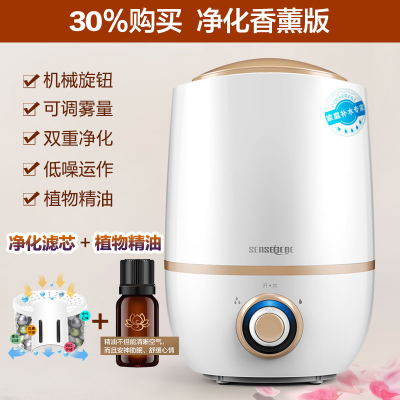加湿器家用静音卧室孕妇婴儿迷你小型空气办公室大容量香薰机净化香薰版其他巧妈妈